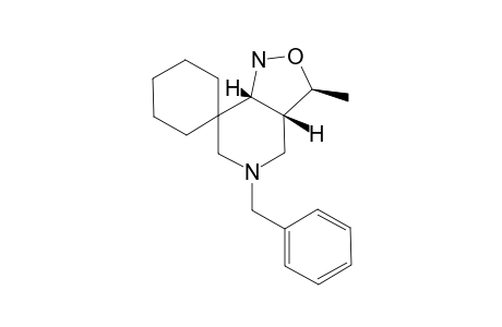 5-BENZYL-3-METHYLPERHYDROISOXAZOLO-[4,3-C]-PYRIDINE-7-SPIROCYCLOHEXANE