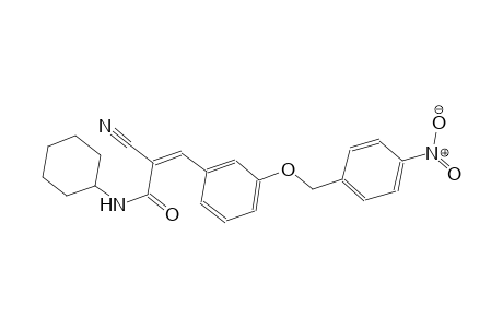 (2Z)-2-cyano-N-cyclohexyl-3-{3-[(4-nitrobenzyl)oxy]phenyl}-2-propenamide