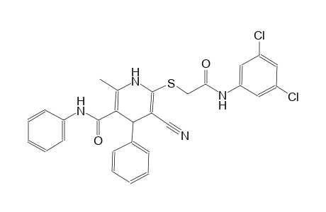 3-pyridinecarboxamide, 5-cyano-6-[[2-[(3,5-dichlorophenyl)amino]-2-oxoethyl]thio]-1,4-dihydro-2-methyl-N,4-diphenyl-