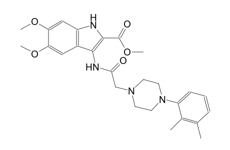 methyl 3-({[4-(2,3-dimethylphenyl)-1-piperazinyl]acetyl}amino)-5,6-dimethoxy-1H-indole-2-carboxylate