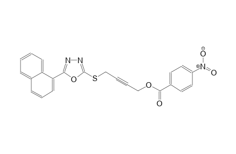 4-{[5-(1-naphthyl)-1,3,4-oxadiazol-2-yl]sulfanyl}-2-butynyl 4-nitrobenzoate