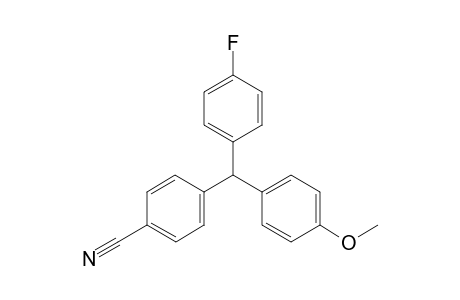 4-((4-fluorophenyl)(4-methoxyphenyl)methyl)benzonitrile