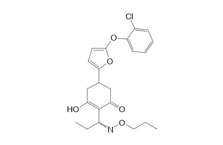 2-Cyclohexen-1-one, 5-[5-(2-chlorophenoxy)-2-furanyl]-3-hydroxy-2-[1-(propoxyimino)propyl]-