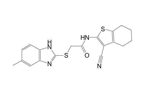 N-(3-cyano-4,5,6,7-tetrahydro-1-benzothien-2-yl)-2-[(5-methyl-1H-benzimidazol-2-yl)sulfanyl]acetamide