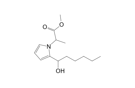 1-[1'-(Methoxycarbonyl)ethyl]-2-(1'-hydroxyhexyl)-pyrrole
