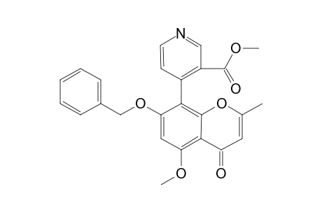 7-(Benzyloxy)-5-methoxy-8-[4-[3-(methoxycarbonyl)pyridyl]]-2-methyl-4H-1-benzopyran-4-one