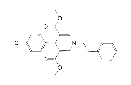 3,5-pyridinedicarboxylic acid, 4-(4-chlorophenyl)-1,4-dihydro-1-(2-phenylethyl)-, dimethyl ester