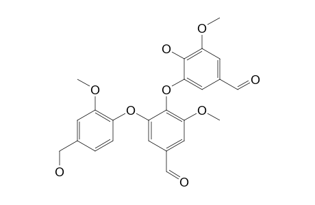 3-[4-FORMYL-2-(4-HYDROXYMETHYL-2-METHOXYPHENOXY)-6-METHOXYPHENOXY-4-HYDROXY-5-METHOXYBENZALDEHYDE