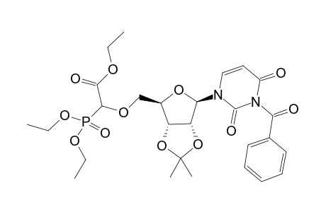 N3-Benzoyl-5'-O-[diethyl(ethoxycarbonyl)phosphonomethyl]-2',3'-O-isopropylidene uridine