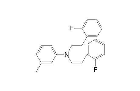 N,N-Bis[2-(2-fluorophenyl)ethyl]-3-methylaniline