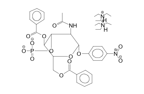 PARA-NITROPHENYL 2-ACETAMIDO-4,6-DI-O-BENZOYL-2-DEOXY-BETA-D-GLUCOPYRANOSIDE-3-PHOSPHATE, BIS(TRIETHYLAMMONIUM) SALT
