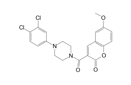 3-[4-(3,4-dichlorophenyl)piperazin-1-yl]carbonyl-6-methoxy-chromen-2-one
