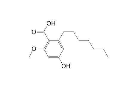 2-Heptyl-4-hydroxy-6-methoxybenzoic Acid