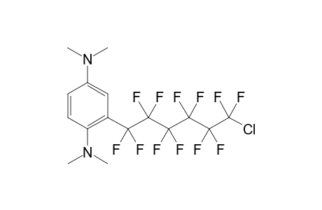 2-(6-Chlorododecafluorohexyl)-N,N,N',N'-tetramethylphenylene-1,4-diamine