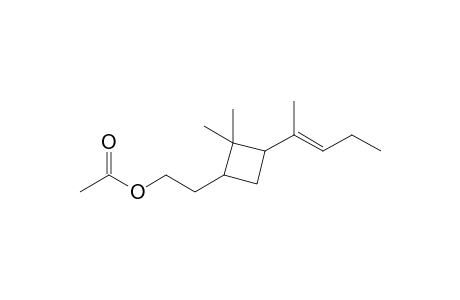 2,2-Dimethyl-3-(1'-methyl-1'-butenyl)cyclobutane-1-ethyl acetate