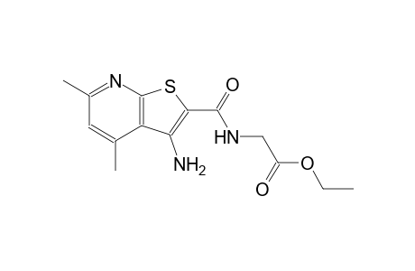 ethyl {[(3-amino-4,6-dimethylthieno[2,3-b]pyridin-2-yl)carbonyl]amino}acetate
