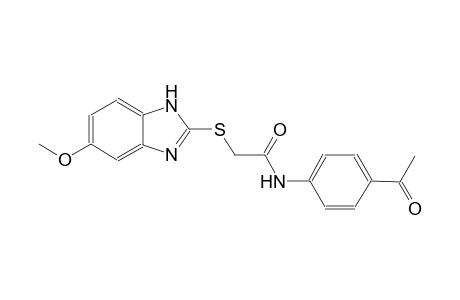 N-(4-acetylphenyl)-2-[(5-methoxy-1H-benzimidazol-2-yl)sulfanyl]acetamide