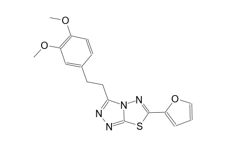 [1,2,4]triazolo[3,4-b][1,3,4]thiadiazole, 3-[2-(3,4-dimethoxyphenyl)ethyl]-6-(2-furanyl)-