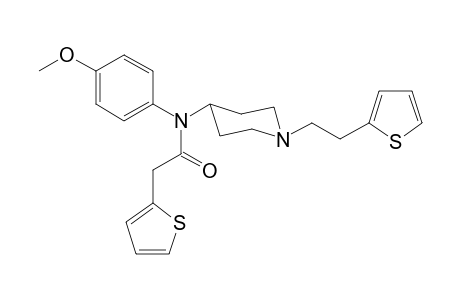 N-4-Methoxyphenyl-2-(thiophen-2-yl)-N-(1-[2-(thiophen-2-yl)ethyl]piperidin-4-yl)acetamide