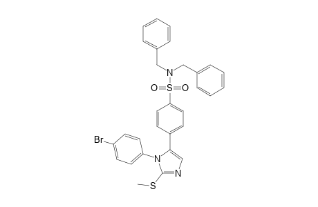 N,N-Dibenzyl-4-[1-(4-bromophenyl)-2-methylthioimidazol-5-yl]benzene sulfonamide