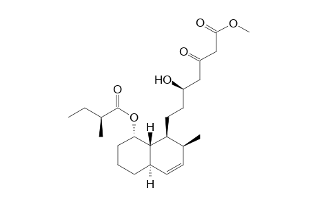 Methyl (5R)-5-Hydroxy-7-{(1'S,2'S,4a'R,8'S,8a'S)-2'-methyl-8'-[(S)-2-methylbutanoyloxy]-1',2',4a',5',6',7',8',8a'-octahydronaphthalene-1'yl)-3-oxoheptanoate