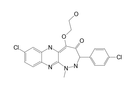 8-CHLORO-3-(PARA-CHLOROPHENYL)-5-(2-HYDROXYETHOXY)-1-METHYL-4-OXO-2,3,4,6-TETRAHYDRO-1H-1,2-DIAZEPINO-[3,4-B]-QUINOXALINE