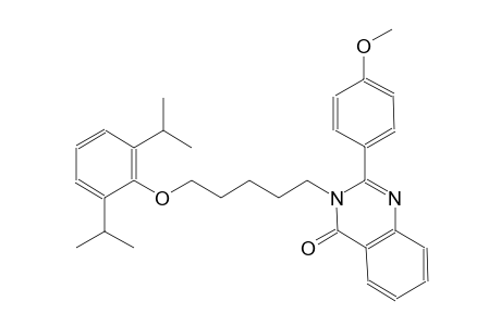 3-[5-(2,6-diisopropylphenoxy)pentyl]-2-(4-methoxyphenyl)-4(3H)-quinazolinone