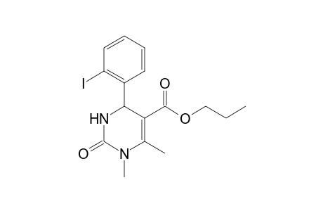 Propyl 4-(2-iodophenyl)-1,6-dimethyl-2-oxo-1,2,3,4-tetrahydro-5-pyrimidinecarboxylate