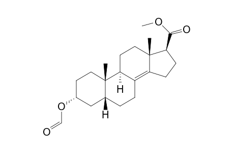 Methyl 3beta-Formyloxy-5beta-androst-8(14)-en-17beta-carboxylate