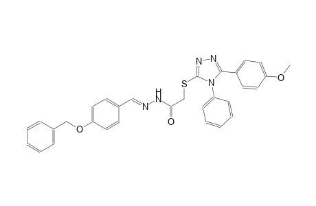 acetic acid, [[5-(4-methoxyphenyl)-4-phenyl-4H-1,2,4-triazol-3-yl]thio]-, 2-[(E)-[4-(phenylmethoxy)phenyl]methylidene]hydrazide