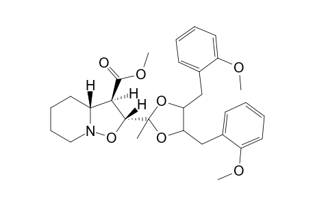 exo-Methyl (2R,3R,3aR)-2-[1,1-[1,4-bis(2-methoxyphenyl)-2,3-butylenedioxy]ethyl]hexahydro-2H-isoxazolo[2,3-a]pyridine-3-carboxylate