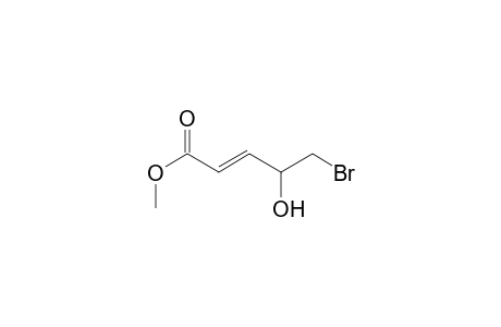 (E)-5-bromo-4-hydroxy-2-pentenoic acid methyl ester