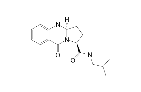 9-OXO-1,2,3,3A,4,9-HEXAHYDROPYRROLO-[2,1-B]-QUINAZOLINE-1-ISOBUTYLCARBOXAMIDE