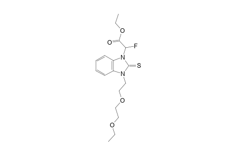 Ethyl 2-(3-(2-(2-ethoxyethoxy)ethyl)-2-thioxo-2,3-dihydro-1H-benzo[d]imidazol-1-yl)-2-fluoroacetate