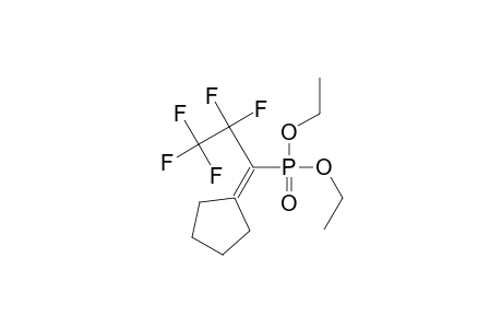 Phosphonic acid, (1-cyclopentylidene-2,2,3,3,3-pentafluoropropyl)-, diethyl ester