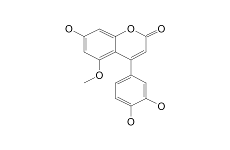 4-(3,4-dihydroxyphenyl)-7-hydroxy-5-methoxy-coumarin