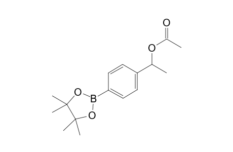 1-(4-(4,4,5,5-tetramethyl-1,3,2-dioxaborolan-2-yl)phenyl)ethyl acetate