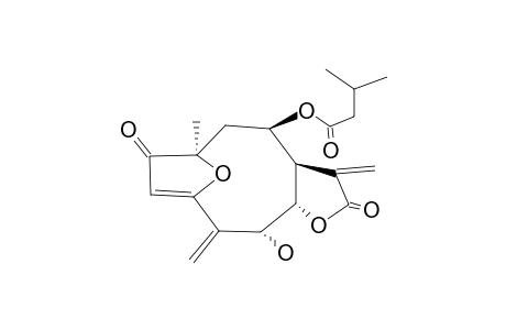 GERMACRA-2,4(15),11(13)-TRIEN-12,6-A-OLIDE,3,10-B-EPOXY-5-A-HYDROXY-8-B-ISOVALEROYLOXY-1-OXO