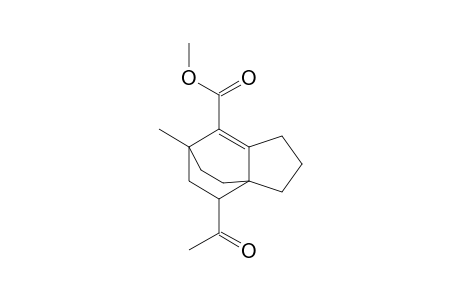 Methyl endo-9-acetyl-7-methyltricyclo[5.2.2.0(1,5)]undec-5-ene-6-carboxylate
