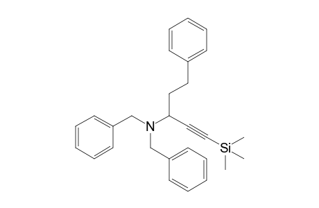 N,N-Dibenzyl-5-phenyl-1-(trimethylsilyl)-1-pentyn-3-amine