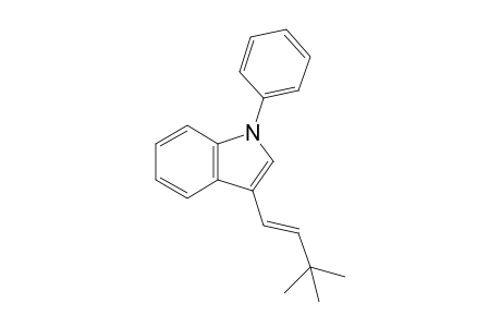 3-[(E)-3,3-dimethylbut-1-enyl]-1-phenyl-indole