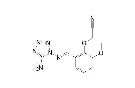 (2-{(E)-[(5-amino-1H-tetraazol-1-yl)imino]methyl}-6-methoxyphenoxy)acetonitrile