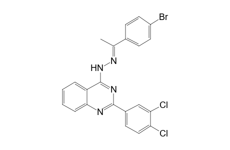 N-[(E)-1-(4-bromophenyl)ethylideneamino]-2-(3,4-dichlorophenyl)-4-quinazolinamine