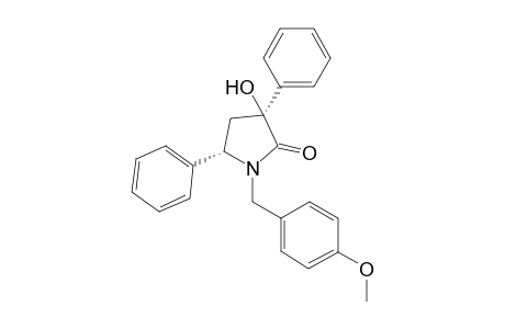 (3S,5S)-3-hydroxy-1-(4-methoxybenzyl)-3,5-diphenylpyrrolidin-2-one
