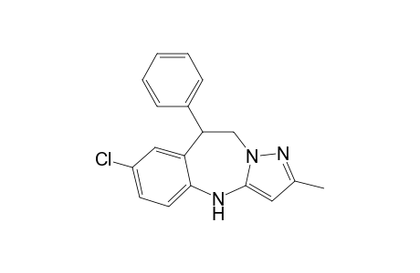2-Methyl-9-phenyl-7-chloro-9,10-dihydro-4H-pyrazolo[5,1-b]-(1,3)-benzodiazepine