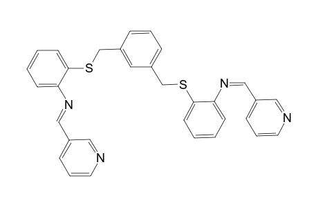 1,3-Bis[2'-(pyridin-3-ylmethylideneimino)phenylsulfanylmethyl]benzene