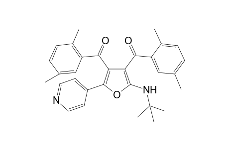 {2-[(1,1-Dimethylethyl)amino]-5-(pyridin-4-yl)furan-3,4-diyl}bis[(2,5-dimethylphenyl)methanone]