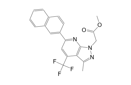 1H-pyrazolo[3,4-b]pyridine-1-acetic acid, 3-methyl-6-(2-naphthalenyl)-4-(trifluoromethyl)-, methyl ester