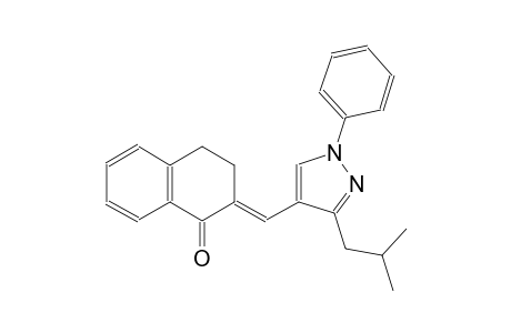 (2E)-2-[(3-isobutyl-1-phenyl-1H-pyrazol-4-yl)methylene]-3,4-dihydro-1(2H)-naphthalenone