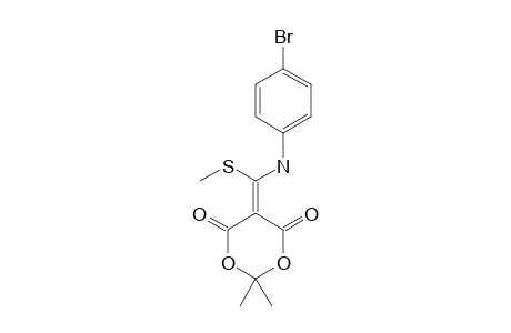 5-[(4-BROMOPHENYLAMINO)-(METHYLTHIO)-METHYLENE]-2,2-DIMETHYL-4,6-DIOXO-1,3-DIOXANE